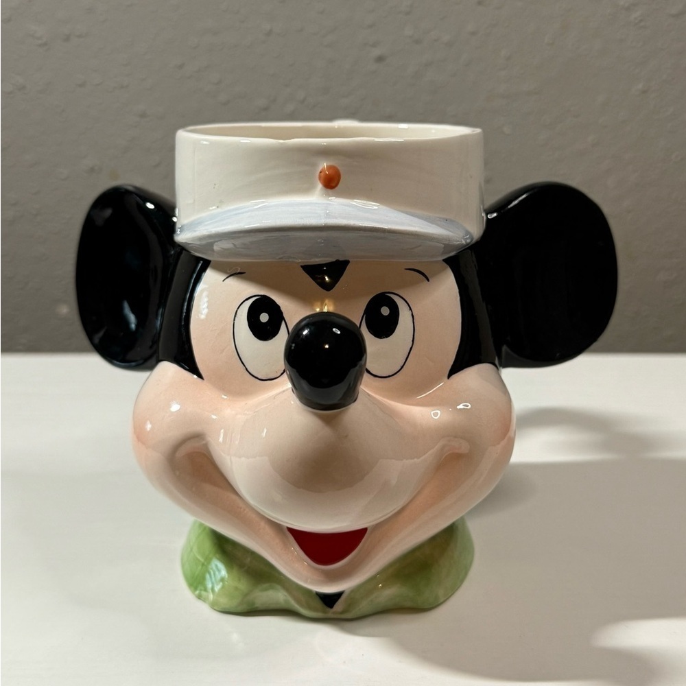 Vintage Applause Disney 3D Mickey Mouse Golfer Ceramic Mug